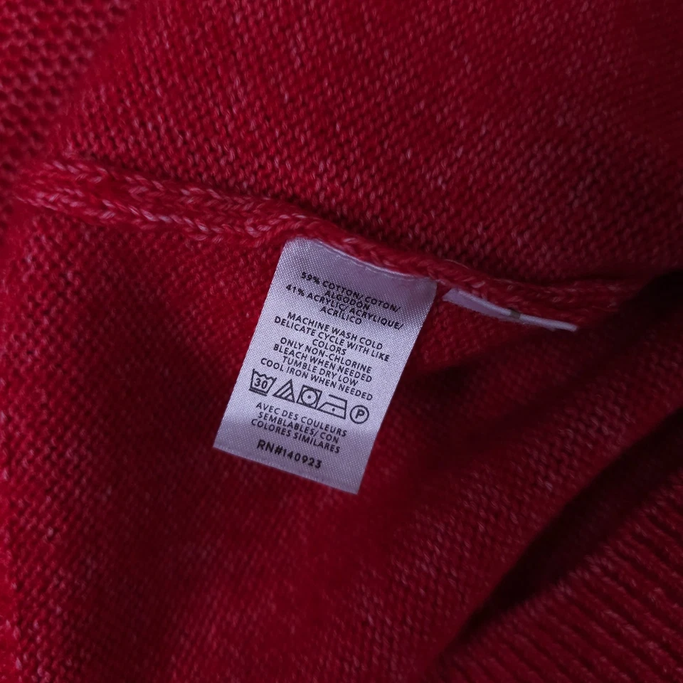 Ann Taylor LOFT Sweater Womens Small Red Turtleneck Soft Knit Pullover Casual - Image 4 of 4