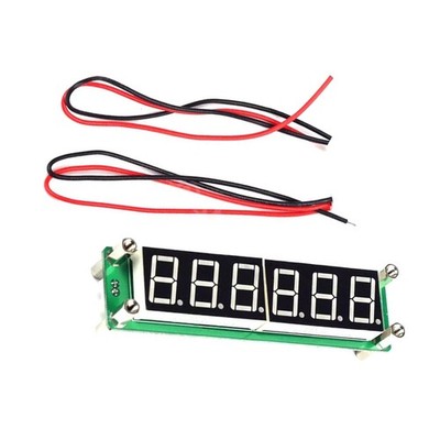0.1MHz~65MHz RF Cymometer 6-Digit LED with Zero Suppression & Brightness Adjust