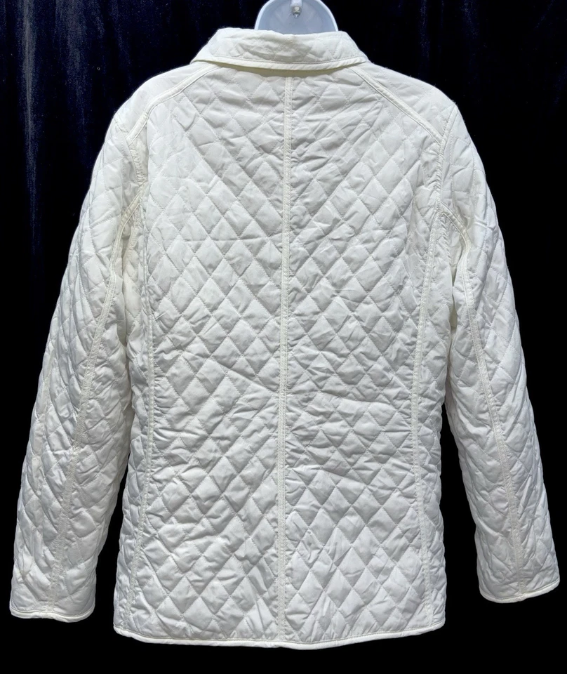 Chaqueta de vellón/softshell acolchada con botones a presión reversible talla M vintage para mujer Foto 3 de 4