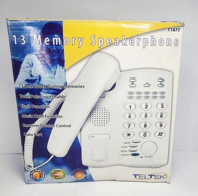 TELTEK 13 Memory Speakerphone Model T1877 OPEN BOX