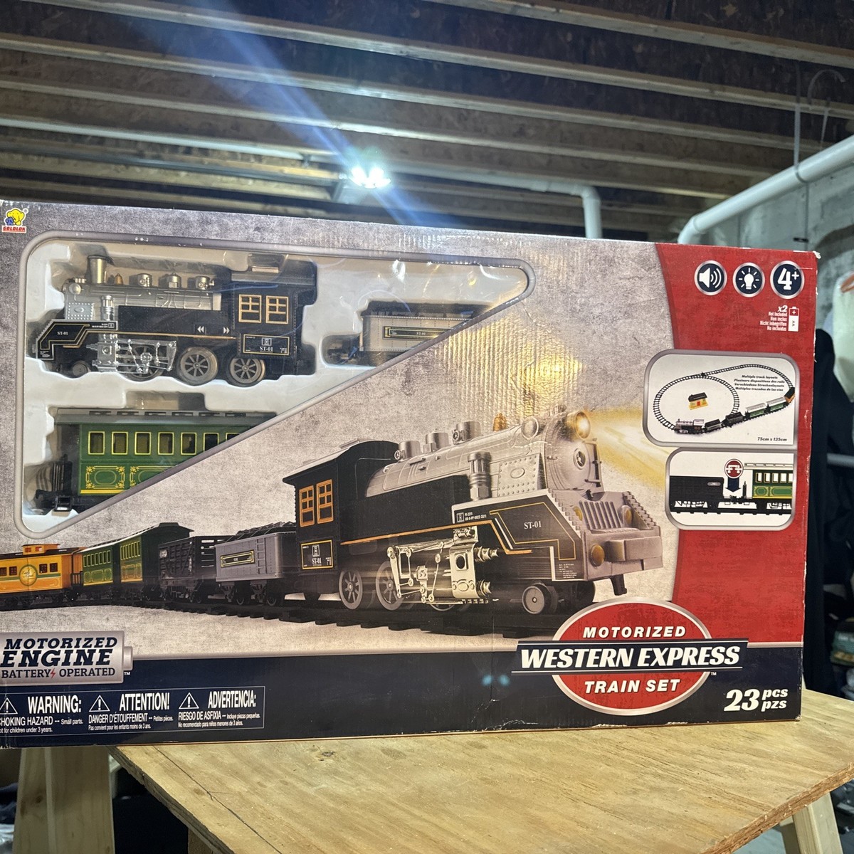 Western Express Motorized Train Set 23 Pieces New In Box | eBay