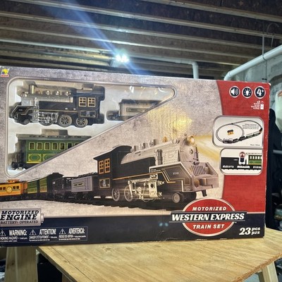 Western Express Motorized Train Set 23 Pieces New In Box | eBay
