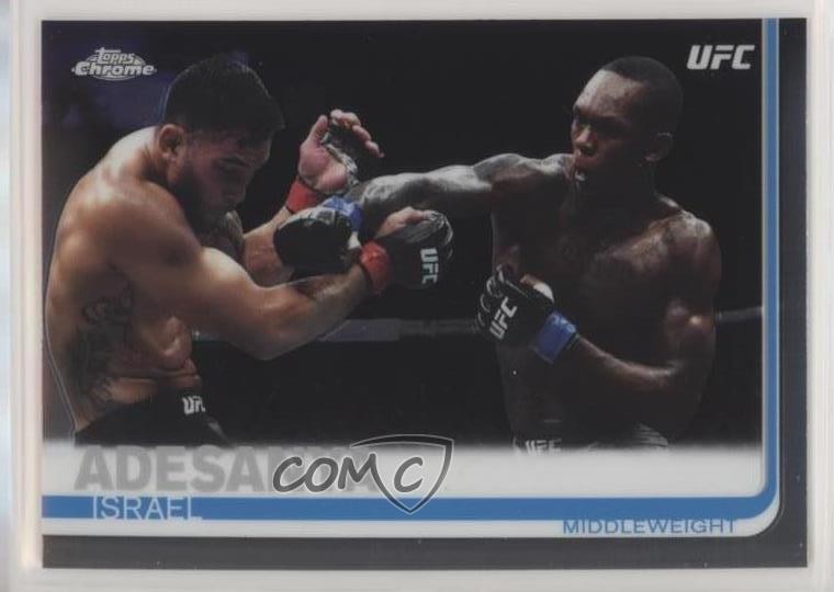 2019 Topps Chrome UFC Israel Adesanya #57 0d2q