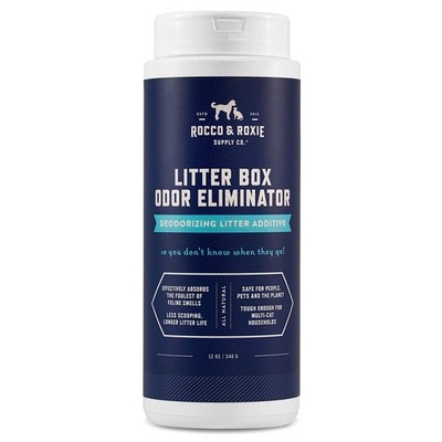 Rocco & Roxie Litter Box Odor Eliminator, Best Natural Urine Deodorizer, Cat