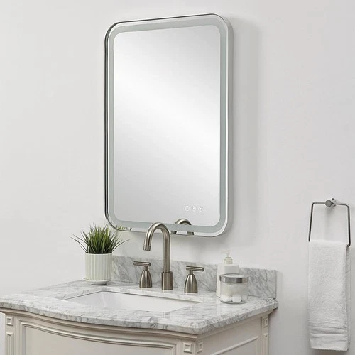 Uttermost 09945 Crofton Wall Mirror Polished Nickel - Picture 8 of 11