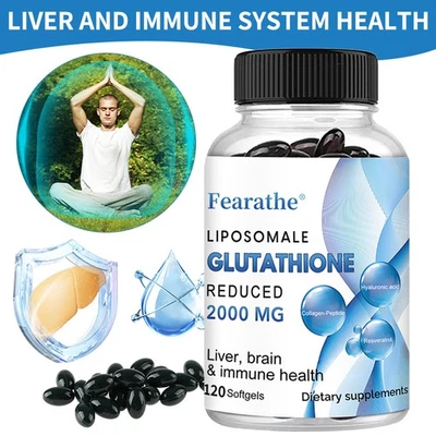 FEARATHE Liposomales Glutathion Kapsel 120 2000 mg Leber-Entgiftung Gehirn Immunsystem