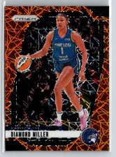 2024 Panini Prizm WNBA #63 Diamond Miller Orange Velocity Prizms N21