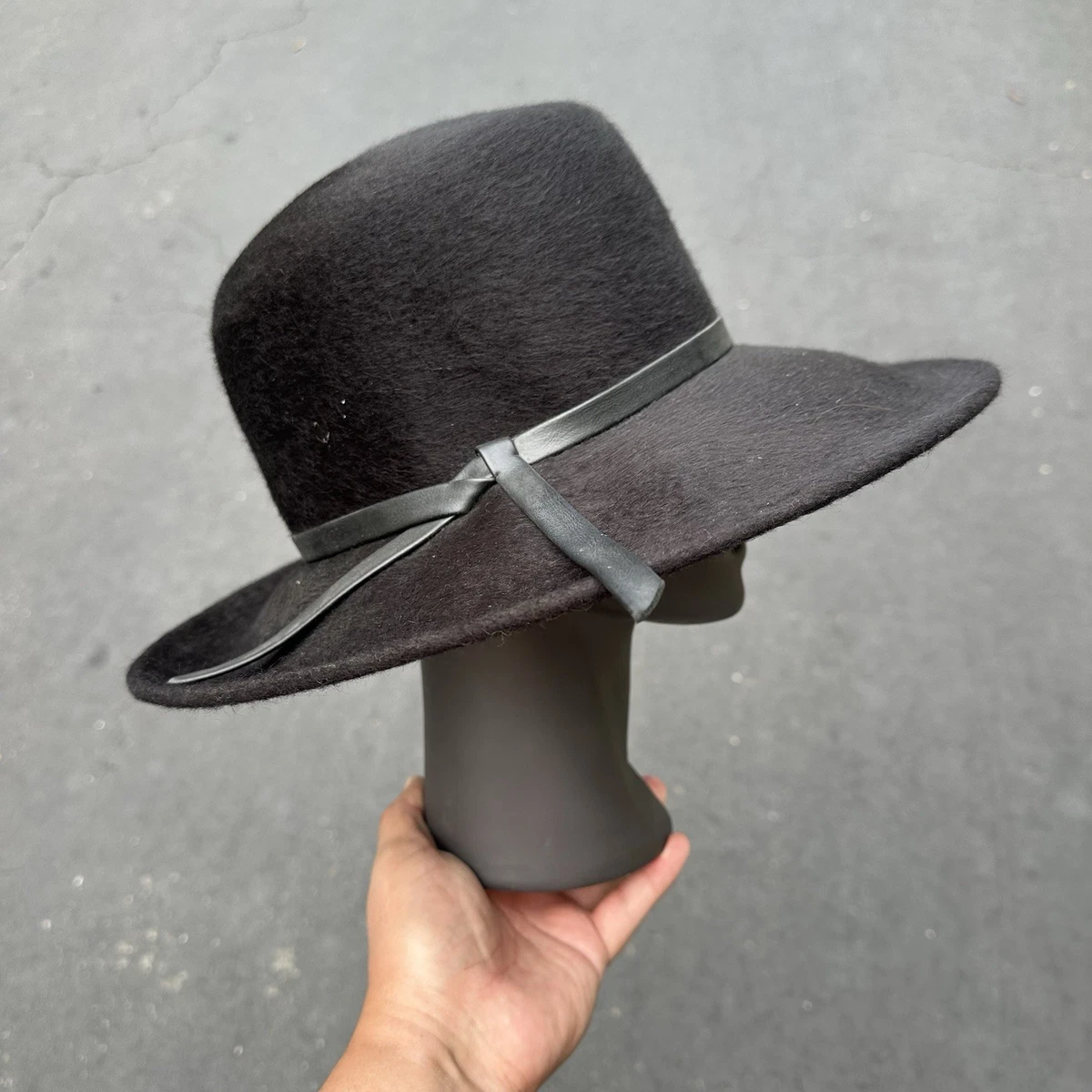 Vtg Mr. John Black Silver Straw Woven Bucket Hat Mr John Classic Hats - Etsy main image 3