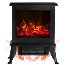 Elektrischer Kamin Ofen elektrisch Elektrokamin mit Heizung Flammeneffekt