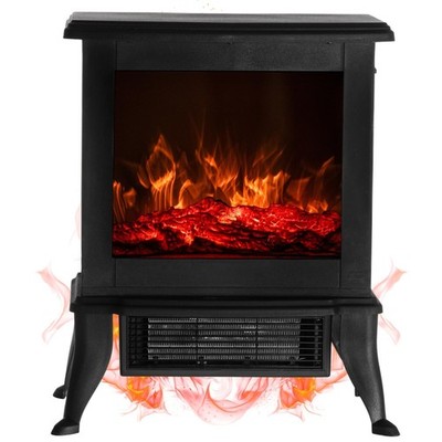 Elektrischer Kamin Ofen elektrisch Elektrokamin mit Heizung Flammeneffekt