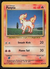 Ponyta Base Set 4th Print 1999-2000 60/102 LP 21