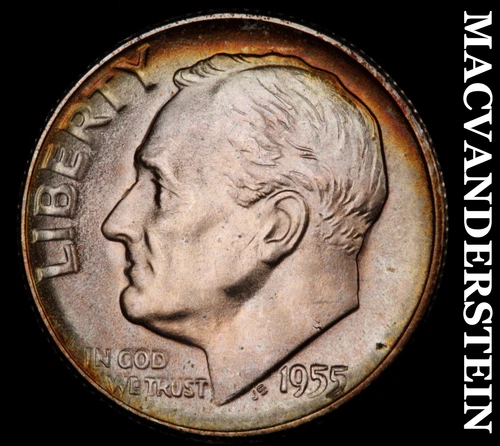 1955-S Silver Roosevelt Dime-Choice Gem BU Lustrous No Reserve #i4537