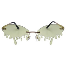 6071  Drip Rimless Novelty Sunglasses