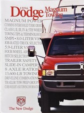Dodge Magnum Towing Brochure Brochure Depliant 08/1995 America