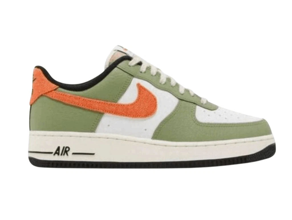 Nike Air Force 1 '07 Oil Green Orange for Sale - Authenticity
