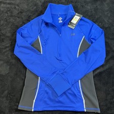 NWT Under Armour Women's M Locker 1/2 Zip Blue Pullover Top