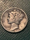 1943-D Mercury Silver Dime USA Coin