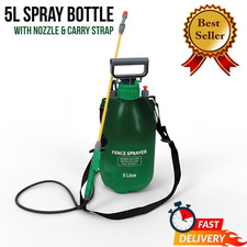 Pressure Spray Bottle 5L Pump with Adjustable Nozzle & Carry Strap