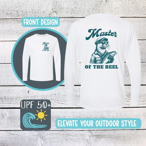 Master of the Reel UPF 50+ Long Sleeve Outdoor Sun shirt Quick Dry Lightweight - Bild 1 von 14