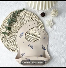 Silicone Bibs Baby Waterproof Feeding Toddler Easy Using Food Catching Bib New