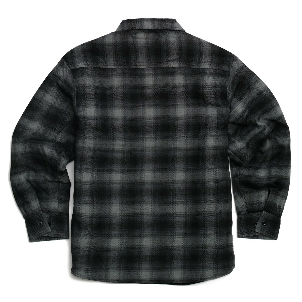 YAGO Men's Quilted Lining Flannel Shirt Jacket YG2611-J4 (Gray