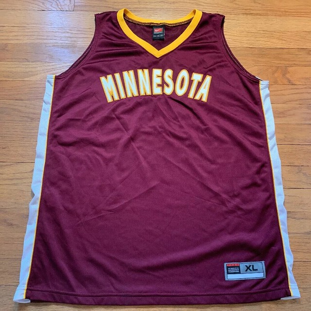 Minnesota Golden Gophers VTG 90’s NIKE NCAAM Basketball Jersey XL Rare