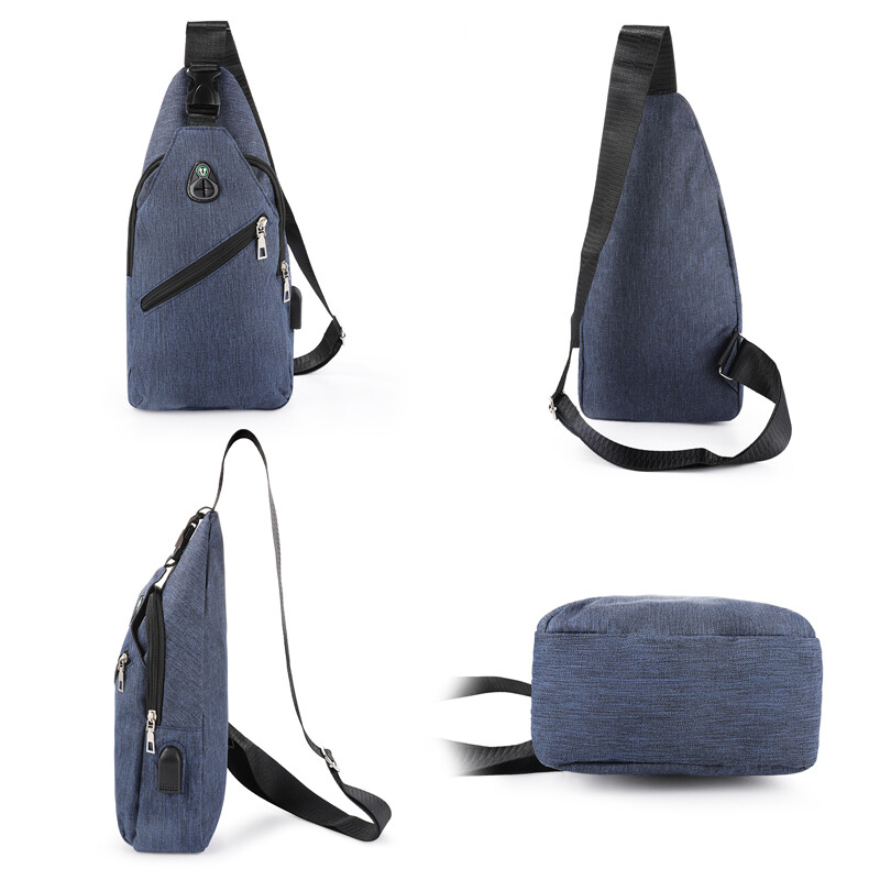 Men's Sling Backpack Waterproof Anti-theft Shoulder Crossbody Chest Bag ...