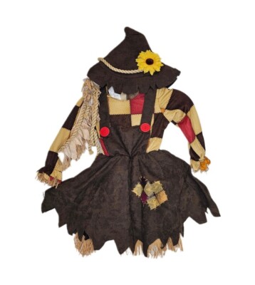 California Costumes New Girl's Size Toddler Large (4-6) Pumpkin Patch Scarecrow