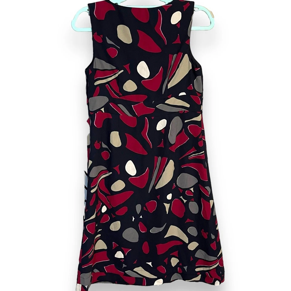 George Mark Eisen A-Line Knee Length Dress Womens 6 Multicolored Abstract Casual - Image 4 of 4