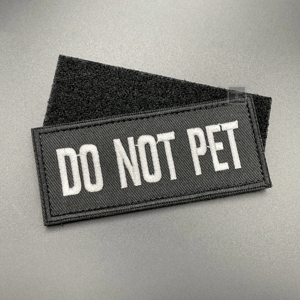 Dog Harness Patch Hook & Loop Canine K9 Vest Warning Badge Tactical Pet Labels