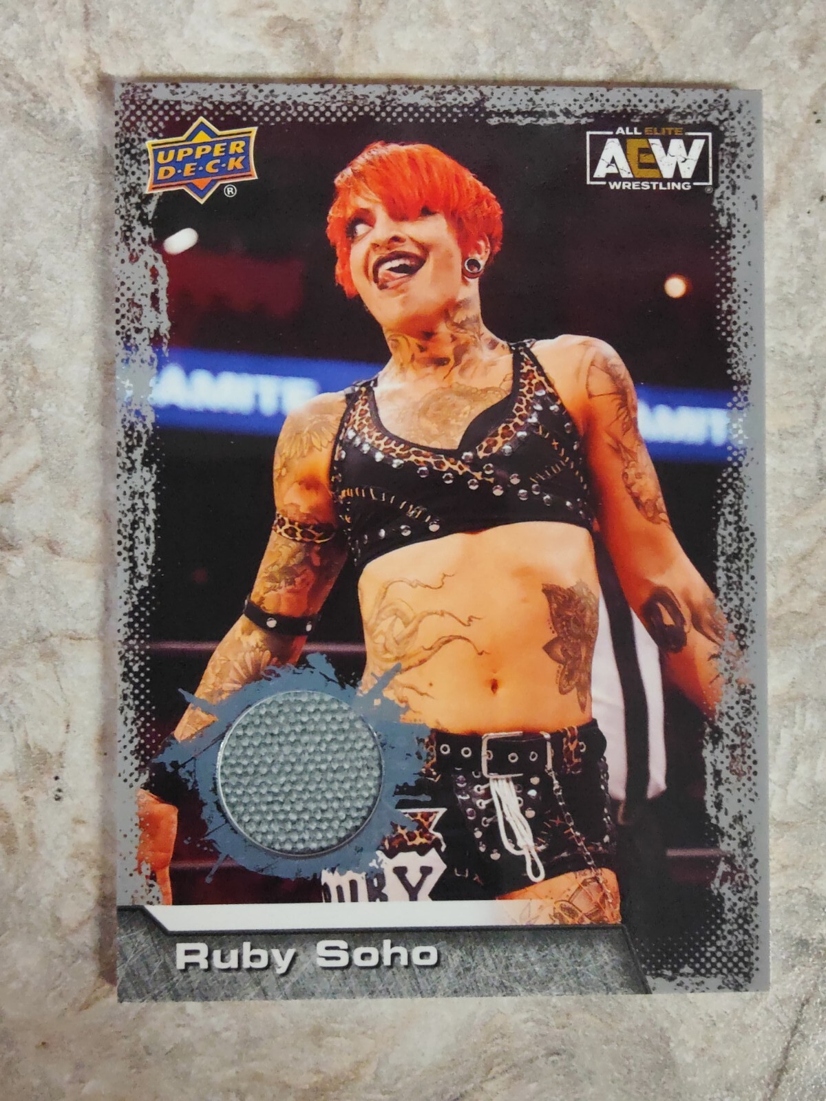 2022 Upper Deck AEW Ruby Soho Match Used Mat Relic #29 All Elite Wrestling