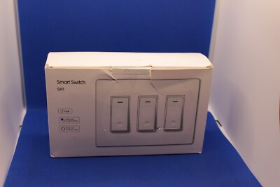 Light Switch  WiFi Smart 3 Gang No Screw Panel Smart Life/Tuya App Wireles...