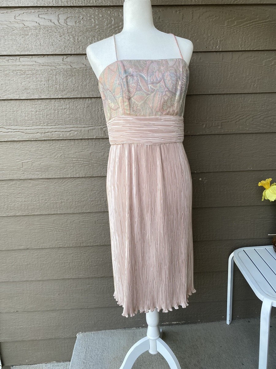 used bhldn bridesmaid dress A-Line Rose Gold Sequin Vintage Cocktail Dress