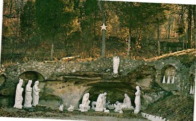 Vintage Postcard- 571362. NATIVITY GROTTO EUREKA, MO. UnPost 1960