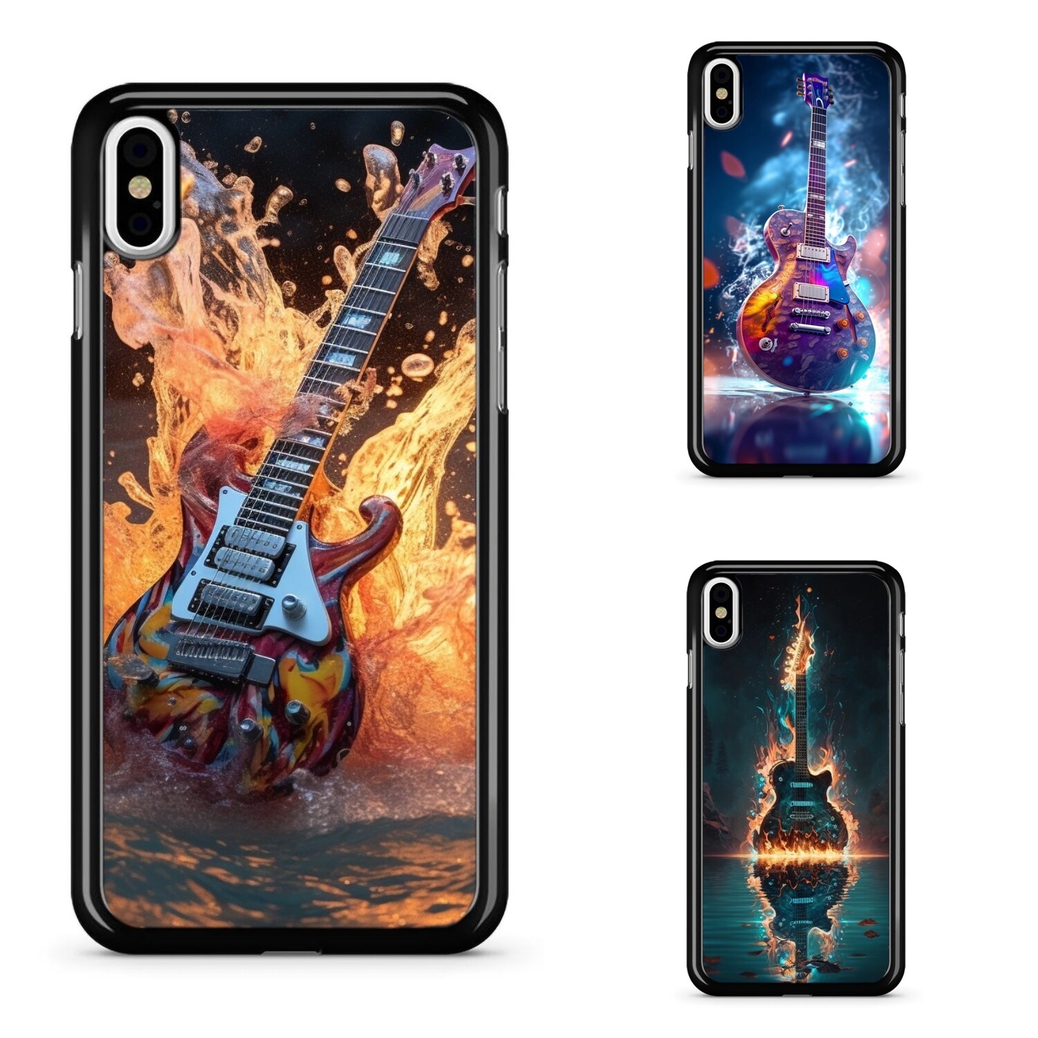 Durable Water Fire Acoustic Guitar Holder for Moto iPhone and Google Devices