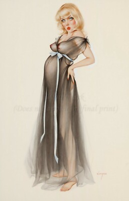 ALBERTO VARGAS Pin-up Art Paper or Canvas Print 