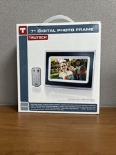 TRUTECH 7 INCH DIGITAL PICTURE PHOTO FRAME W/REMOTE WALL MOUNTABLE- NEW IN BOX