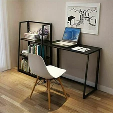 Folding Desk Corner Computer Writing Laptop Table Workstation Home Office Desk