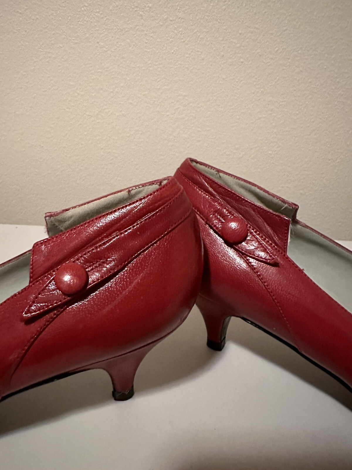 Proxy Michael G Abrams Co Red Leather VintageHeels - image 8