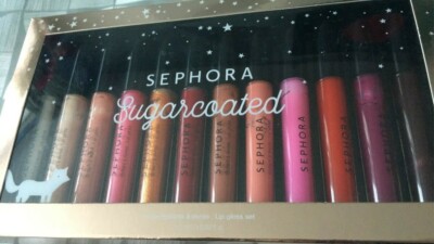 Sephora Sugar Coated 12 Stück Lipgloss Set - Neu in OVP - SELTENER amerikanischer Import 