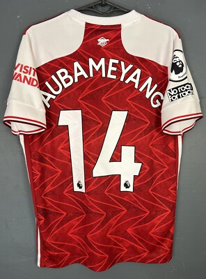 ま*ろ様  Arsenal Aubameyang 14 ユニフォーム MEN'S FC ARSENAL 2020/2021 AUBAMEYANG #14 SOCCER FOOTBALL SHIRT
