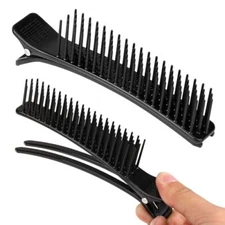 Hair Sectioning Clips, 2 PCS Alligator Hair Cutting Clips for Black/Black