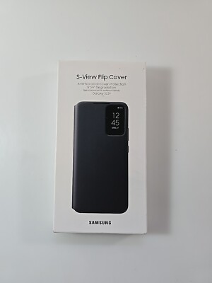 Genuine Official SAMSUNG S-VIEW FLIP COVER CASE for GALAXY S22+ PLUS BLACK