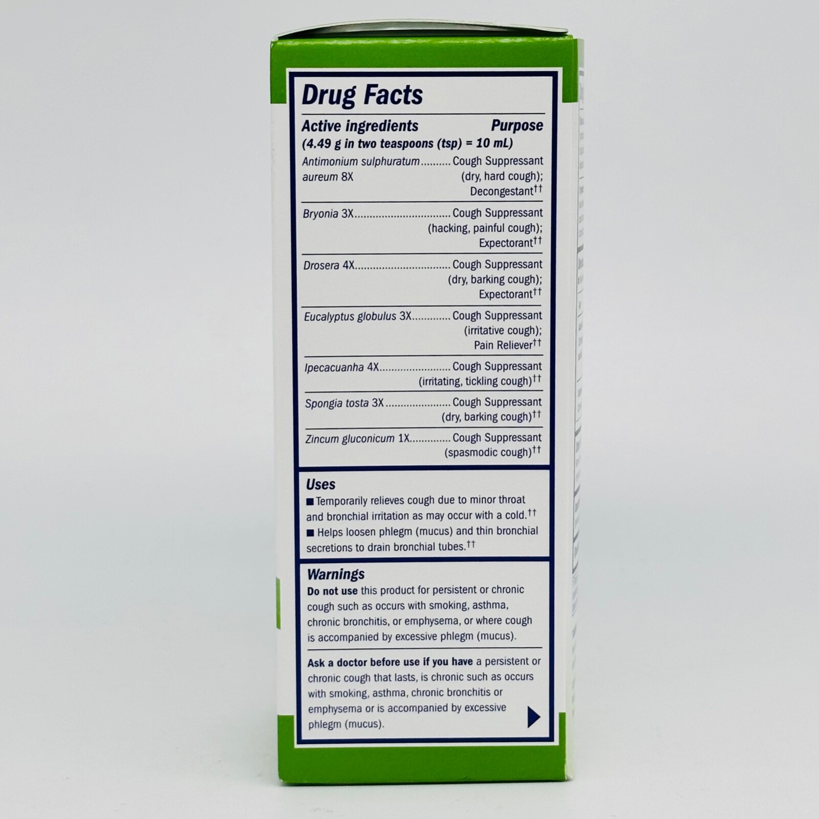 BT Cough & Bronchial Syrup Zinc Formula Daytime 4PK x4oz Exp 3/24 SALE