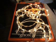 Smiling Ghost 18 x 14" 45 Light Smiling Ghost Halloween Decor