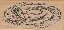 You Are Here 1 3/4 x 3 1/4" Rubber Stamp, Word/Phrase Stamp