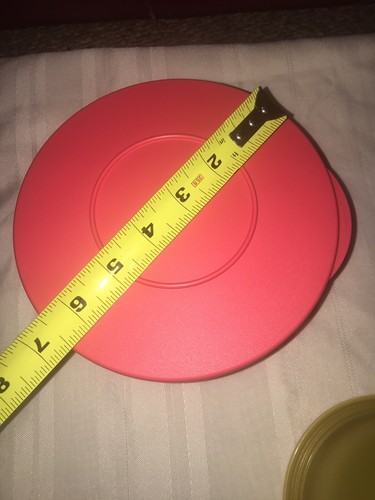 TUPPERWARE NEW Impressions Bowl 5 1/2 Cups & 2 Cups Coral/Org-Store Serve Mix - Picture 12 of 12