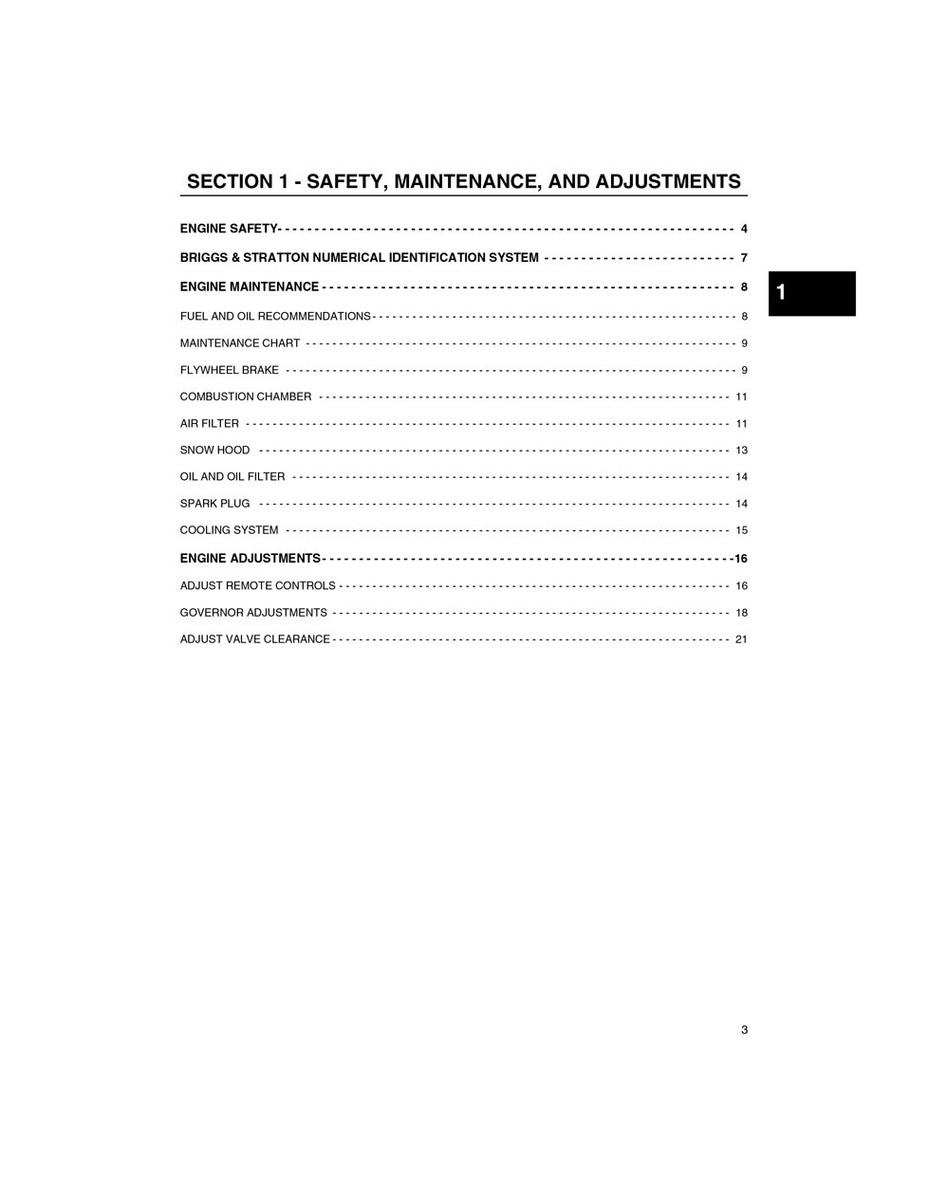 Briggs & Stratton 276781 Single Cylinder OHV Repair Manual for