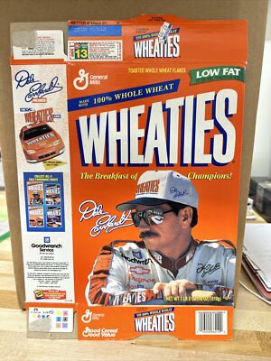 1997 Dale Earnhardt Vintage Wheaties Box Flat. Box 114 | eBay