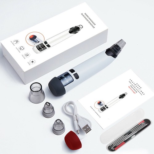 Electric Vacuum Blackhead Remover & 4 Pcs Manual Extractor kit  - Picture 1 of 8